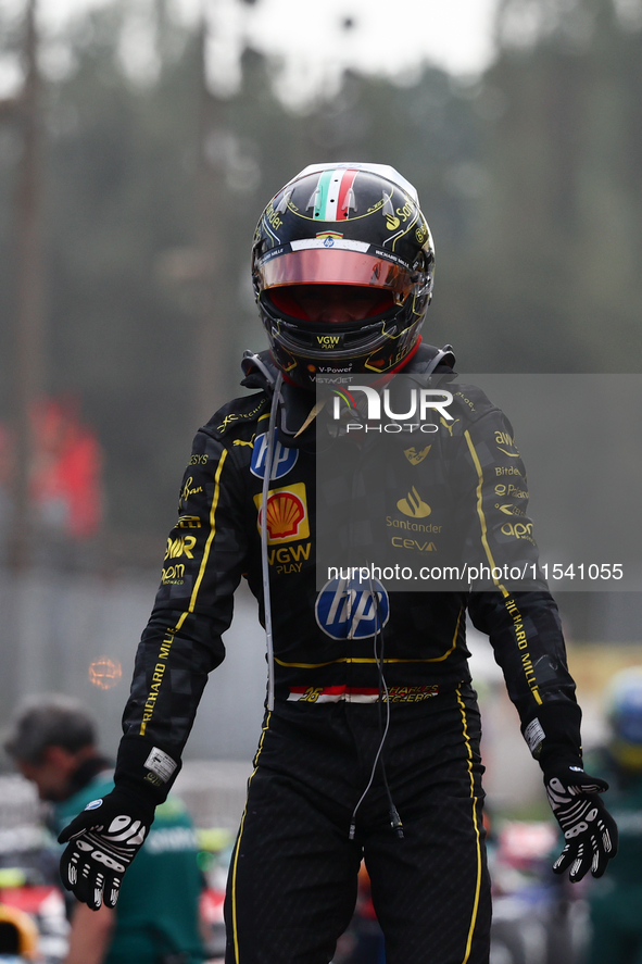 Charles Leclerc of Ferrari after the Formula 1 Italian Grand Prix at Autodromo Nazionale di Monza in Monza, Italy on September 1, 2024. 