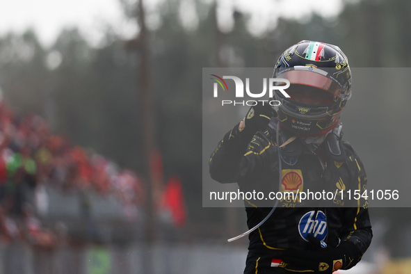 Charles Leclerc of Ferrari after the Formula 1 Italian Grand Prix at Autodromo Nazionale di Monza in Monza, Italy on September 1, 2024. 