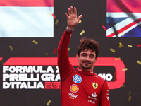 Charles Leclerc of Ferrari after the Formula 1 Italian Grand Prix at Autodromo Nazionale di Monza in Monza, Italy on September 1, 2024. (