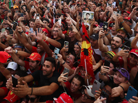 Fans after the Formula 1 Italian Grand Prix at Autodromo Nazionale di Monza in Monza, Italy on September 1, 2024. (