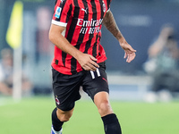 Christian Pulisic of AC Milan during the Serie A Enilive match between SS Lazio and AC Milan at Stadio Olimpico on Aug 31, 2024 in Rome, Ita...