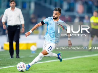 Taty Castellanos of SS Lazio during the Serie A Enilive match between SS Lazio and AC Milan at Stadio Olimpico on Aug 31, 2024 in Rome, Ital...