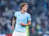 Nicolo' Rovella of SS Lazio looks on during the Serie A Enilive match between SS Lazio and AC Milan at Stadio Olimpico on Aug 31, 2024 in Ro...