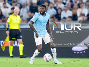 Nuno Tavares of SS Lazio during the Serie A Enilive match between SS Lazio and AC Milan at Stadio Olimpico on Aug 31, 2024 in Rome, Italy. (