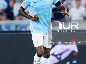 Nuno Tavares of SS Lazio during the Serie A Enilive match between SS Lazio and AC Milan at Stadio Olimpico on Aug 31, 2024 in Rome, Italy. (