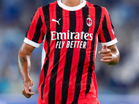 Tijjani Reijnders of AC Milan looks on during the Serie A Enilive match between SS Lazio and AC Milan at Stadio Olimpico on Aug 31, 2024 in...