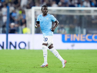 Loum Tchaouna of SS Lazio looks on during the Serie A Enilive match between SS Lazio and AC Milan at Stadio Olimpico on Aug 31, 2024 in Rome...