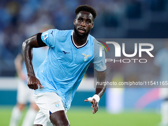 Boulaye Dia of SS Lazio looks on during the Serie A Enilive match between SS Lazio and AC Milan at Stadio Olimpico on Aug 31, 2024 in Rome,...