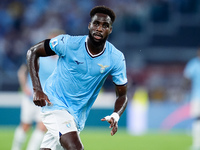 Boulaye Dia of SS Lazio looks on during the Serie A Enilive match between SS Lazio and AC Milan at Stadio Olimpico on Aug 31, 2024 in Rome,...