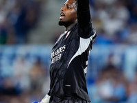 Mike Maignan of AC Milan during the Serie A Enilive match between SS Lazio and AC Milan at Stadio Olimpico on Aug 31, 2024 in Rome, Italy. (