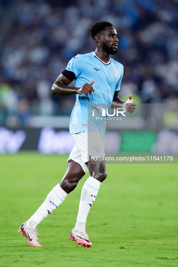 Boulaye Dia of SS Lazio during the Serie A Enilive match between SS Lazio and AC Milan at Stadio Olimpico on Aug 31, 2024 in Rome, Italy. 