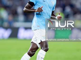 Boulaye Dia of SS Lazio during the Serie A Enilive match between SS Lazio and AC Milan at Stadio Olimpico on Aug 31, 2024 in Rome, Italy. (