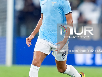 Matteo Guendouzi of SS Lazio during the Serie A Enilive match between SS Lazio and AC Milan at Stadio Olimpico on Aug 31, 2024 in Rome, Ital...