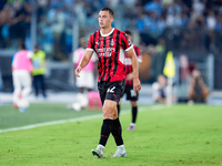 Filippo Terracciano of AC Milan looks on during the Serie A Enilive match between SS Lazio and AC Milan at Stadio Olimpico on Aug 31, 2024 i...