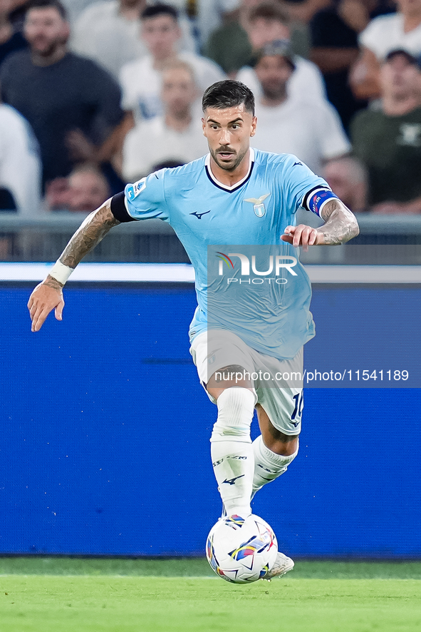 Mattia Zaccagni of SS Lazio during the Serie A Enilive match between SS Lazio and AC Milan at Stadio Olimpico on Aug 31, 2024 in Rome, Italy...