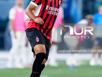 Ruben Loftus-Cheek of AC Milan during the Serie A Enilive match between SS Lazio and AC Milan at Stadio Olimpico on Aug 31, 2024 in Rome, It...