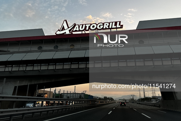 A view of Autogrill Brembo restaurant in Osio Sopra, Italy on September 2, 2024. 