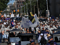 A large number of people participate in the Labour Day Parade in Downtown Toronto, Canada, on September 2, 2024. (