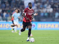 Fikayo Tomori of AC Milan during the Serie A Enilive match between SS Lazio and AC Milan at Stadio Olimpico on Aug 31, 2024 in Rome, Italy....