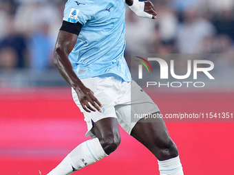 Boulaye Dia of SS Lazio during the Serie A Enilive match between SS Lazio and AC Milan at Stadio Olimpico on Aug 31, 2024 in Rome, Italy. (