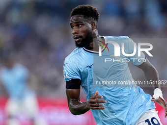 Boulaye Dia of SS Lazio looks on during the Serie A Enilive match between SS Lazio and AC Milan at Stadio Olimpico on Aug 31, 2024 in Rome,...