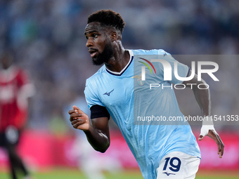 Boulaye Dia of SS Lazio looks on during the Serie A Enilive match between SS Lazio and AC Milan at Stadio Olimpico on Aug 31, 2024 in Rome,...