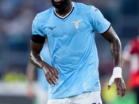 Boulaye Dia of SS Lazio looks on during the Serie A Enilive match between SS Lazio and AC Milan at Stadio Olimpico on Aug 31, 2024 in Rome,...