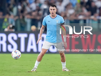 Gil Patric of SS Lazio during the Serie A Enilive match between SS Lazio and AC Milan at Stadio Olimpico on Aug 31, 2024 in Rome, Italy. (