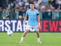 Gil Patric of SS Lazio during the Serie A Enilive match between SS Lazio and AC Milan at Stadio Olimpico on Aug 31, 2024 in Rome, Italy. (