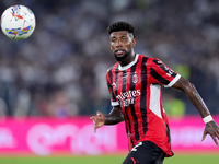 Emerson Royal of AC Milan during the Serie A Enilive match between SS Lazio and AC Milan at Stadio Olimpico on Aug 31, 2024 in Rome, Italy....