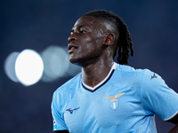 Loum Tchaouna of SS Lazio looks on during the Serie A Enilive match between SS Lazio and AC Milan at Stadio Olimpico on Aug 31, 2024 in Rome...