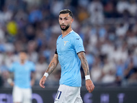 Taty Castellanos of SS Lazio looks on during the Serie A Enilive match between SS Lazio and AC Milan at Stadio Olimpico on Aug 31, 2024 in R...