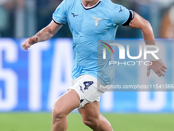 Gil Patric of SS Lazio during the Serie A Enilive match between SS Lazio and AC Milan at Stadio Olimpico on Aug 31, 2024 in Rome, Italy. (