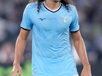 Matteo Guendouzi of SS Lazio looks on during the Serie A Enilive match between SS Lazio and AC Milan at Stadio Olimpico on Aug 31, 2024 in R...