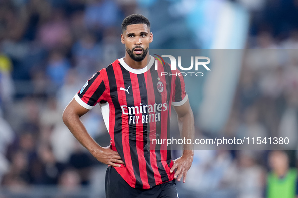 Ruben Loftus-Cheek of AC Milan looks on during the Serie A Enilive match between SS Lazio and AC Milan at Stadio Olimpico on Aug 31, 2024 in...