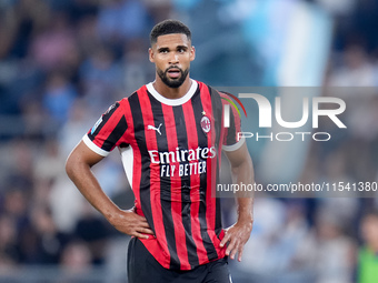 Ruben Loftus-Cheek of AC Milan looks on during the Serie A Enilive match between SS Lazio and AC Milan at Stadio Olimpico on Aug 31, 2024 in...