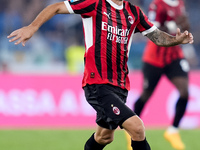 Christian Pulisic of AC Milan during the Serie A Enilive match between SS Lazio and AC Milan at Stadio Olimpico on Aug 31, 2024 in Rome, Ita...