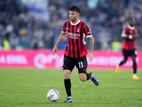 Christian Pulisic of AC Milan during the Serie A Enilive match between SS Lazio and AC Milan at Stadio Olimpico on Aug 31, 2024 in Rome, Ita...