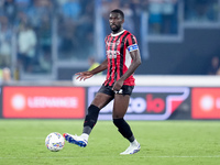 Fikayo Tomori of AC Milan during the Serie A Enilive match between SS Lazio and AC Milan at Stadio Olimpico on Aug 31, 2024 in Rome, Italy....