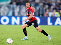 Filippo Terracciano of AC Milan during the Serie A Enilive match between SS Lazio and AC Milan at Stadio Olimpico on Aug 31, 2024 in Rome, I...