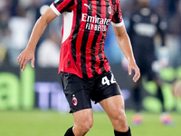 Filippo Terracciano of AC Milan during the Serie A Enilive match between SS Lazio and AC Milan at Stadio Olimpico on Aug 31, 2024 in Rome, I...