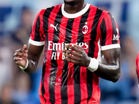 Tammy Abraham of AC Milan during the Serie A Enilive match between SS Lazio and AC Milan at Stadio Olimpico on Aug 31, 2024 in Rome, Italy....