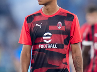 Kevin Zeroli of AC Milan during the Serie A Enilive match between SS Lazio and AC Milan at Stadio Olimpico on Aug 31, 2024 in Rome, Italy. (