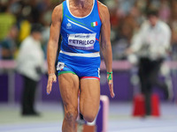 Valentina Petrillo of Italy in action in Women's 400m - T12 Semi-Finals during the Paris 2024 Paralympic Games at Stade de France on Septemb...