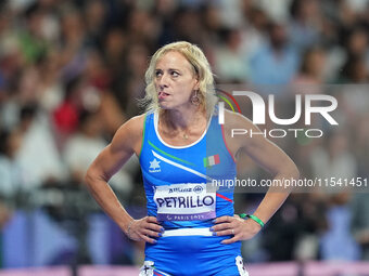 Valentina Petrillo of Italy in action in Women's 400m - T12 Semi-Finals during the Paris 2024 Paralympic Games at Stade de France on Septemb...