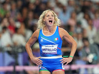 Valentina Petrillo of Italy in action in Women's 400m - T12 Semi-Finals during the Paris 2024 Paralympic Games at Stade de France on Septemb...