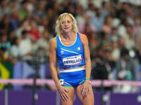 Valentina Petrillo of Italy in action in Women's 400m - T12 Semi-Finals during the Paris 2024 Paralympic Games at Stade de France on Septemb...