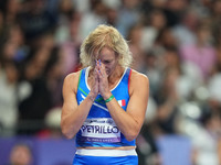 Valentina Petrillo of Italy in action in Women's 400m - T12 Semi-Finals during the Paris 2024 Paralympic Games at Stade de France on Septemb...