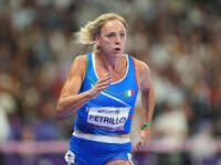 Valentina Petrillo of Italy in action in Women's 400m - T12 Semi-Finals during the Paris 2024 Paralympic Games at Stade de France on Septemb...