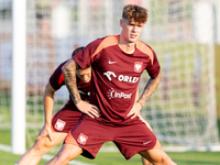 Nicola Zalewski during training before UEFA Nations League matches in Ksiazenice, Poland on September 02, 2024. (